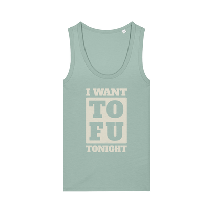 I Want Tofu Women's Tank Top - Vegan America