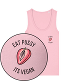 Eat Pussy It's Vegan Strawberry Women's Tank Top - Vegan America