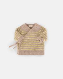 Wrap Top Striped - Fuzzy