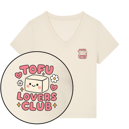 Tofu Lovers Club Women's V Neck T-Shirt - Vegan America