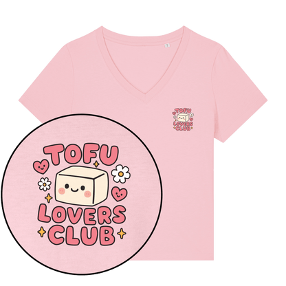 Tofu Lovers Club Women's V Neck T-Shirt - Vegan America