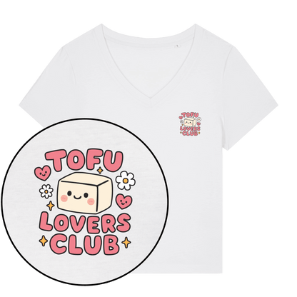 Tofu Lovers Club Women's V Neck T-Shirt - Vegan America