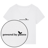 Powered By Plants Women's V Neck T-Shirt - Vegan America
