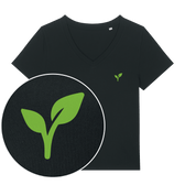 Vegan Logo Women's V Neck T-Shirt - Vegan America