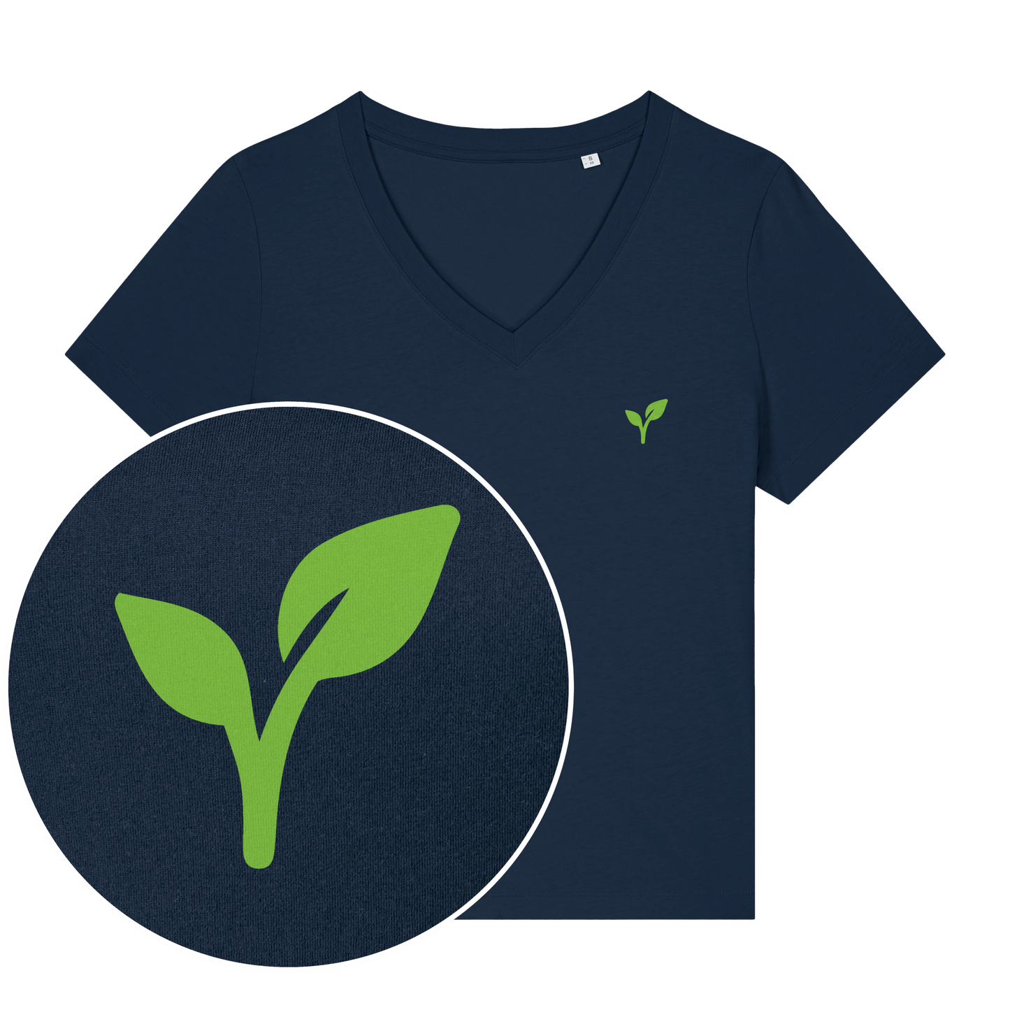 Vegan Logo Women's V Neck T-Shirt - Vegan America