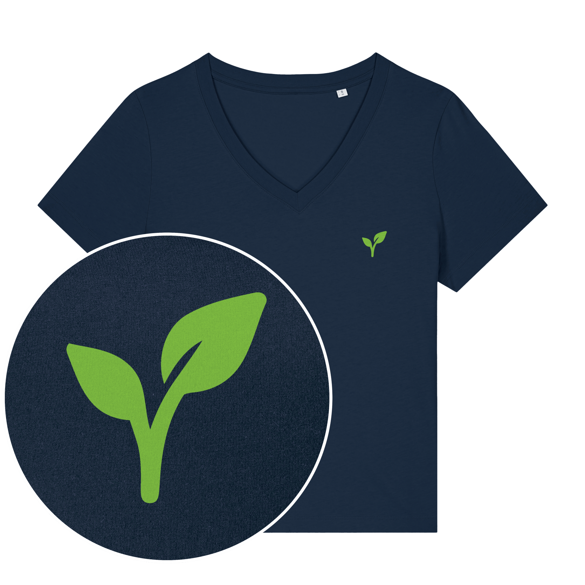 Vegan Logo Women's V Neck T-Shirt - Vegan America