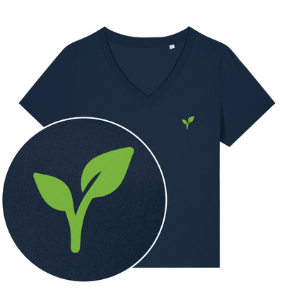Vegan Logo Women's V Neck T-Shirt - Vegan America