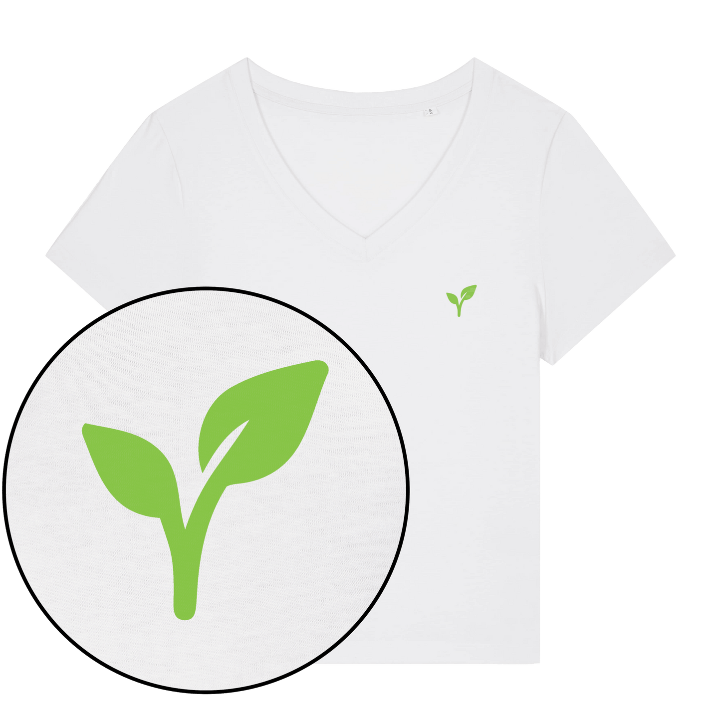 Vegan Logo Women's V Neck T-Shirt - Vegan America