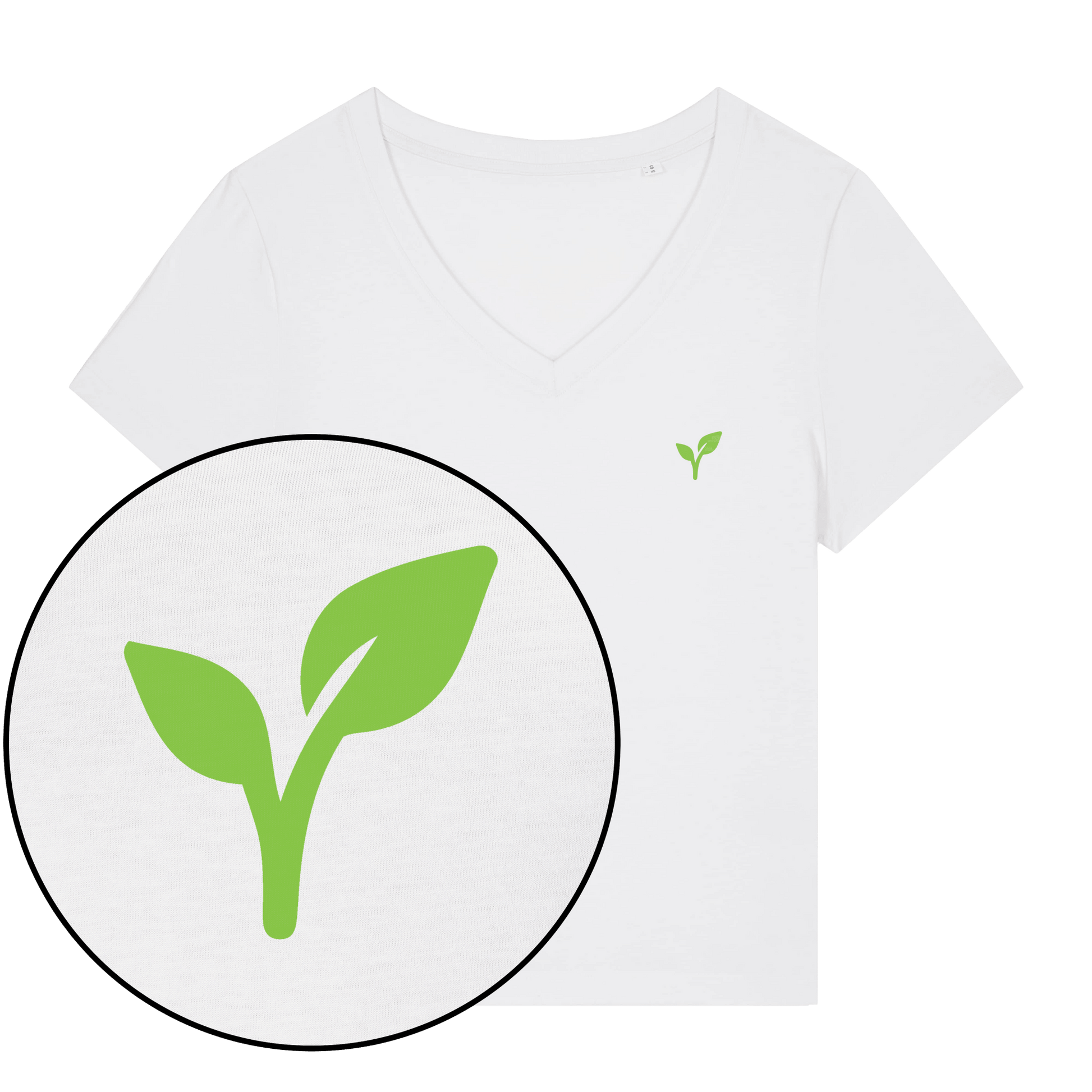 Vegan Logo Women's V Neck T-Shirt - Vegan America