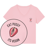 Eat Pussy It's Vegan Women's V Neck T-Shirt - Vegan America