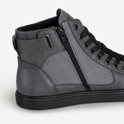 Wallace - Grey Zipper