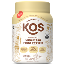 KOS Organic Plant Protein, Vanilla, 15 Servings
