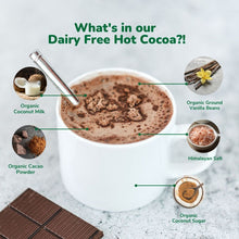 Instant Dairy Free Coconut Hot Cocoa Mix | 20 Pack Single Serving |Gluten Free, Vegan and Organic - Vegan America