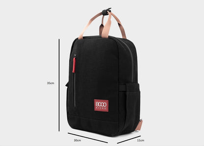 Small Hemp Backpack in Dark Green - Vegan America