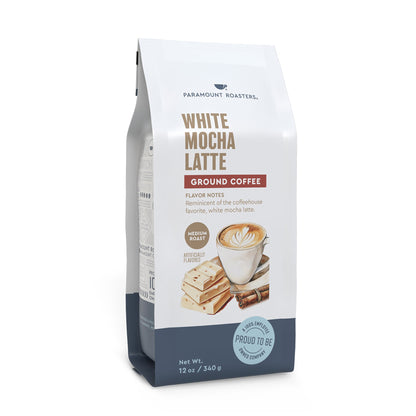 White Mocha Latte 12oz Flavored Ground Coffee