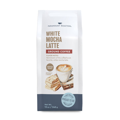 White Mocha Latte 12oz Flavored Ground Coffee