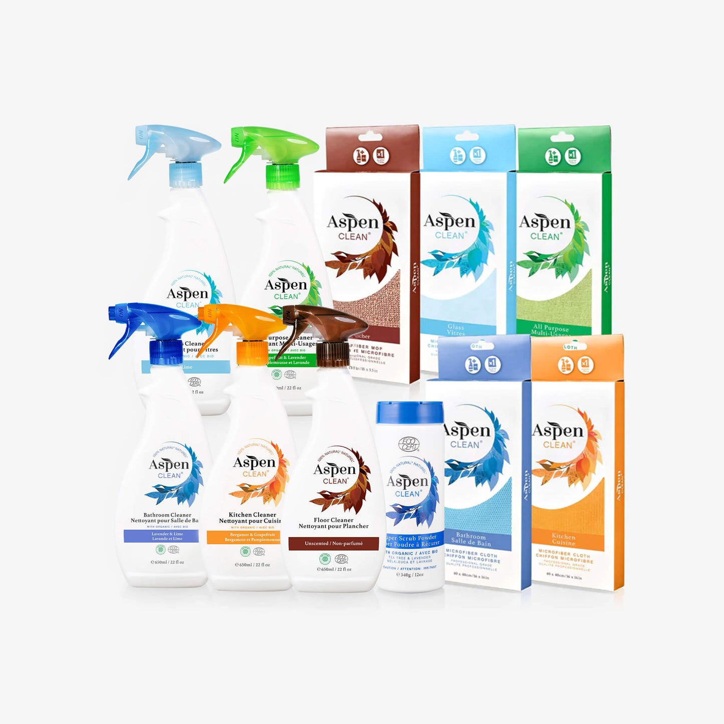 AspenClean Whole House Cleaning Kit with Floor Cleaner