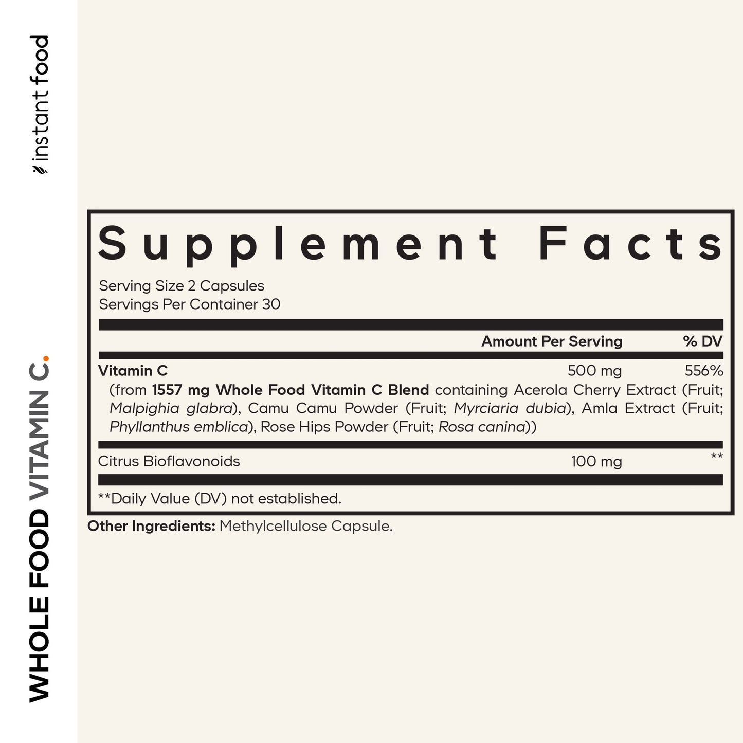 Instantfood Whole Food Vitamin C