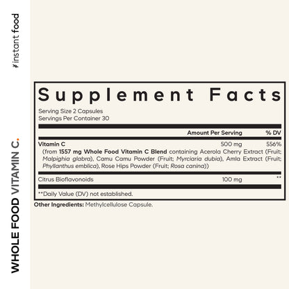 Instantfood Whole Food Vitamin C