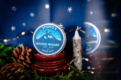 VEGAN WICKED WIZARD • Beard Balm • Peppermint & Lavender • Shaping wax & facial hair conditioner • Herb Infused with Stinging nettle - Vegan America