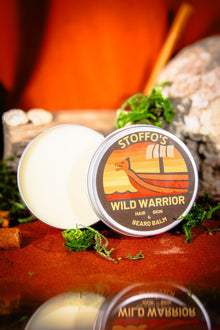 VEGAN WILD WARRIOR • Beard Balm • Cedarwood & Cinnamon Leaf • Shaping wax & facial hair conditioner • Herb Infused with Stinging nettle - Vegan America