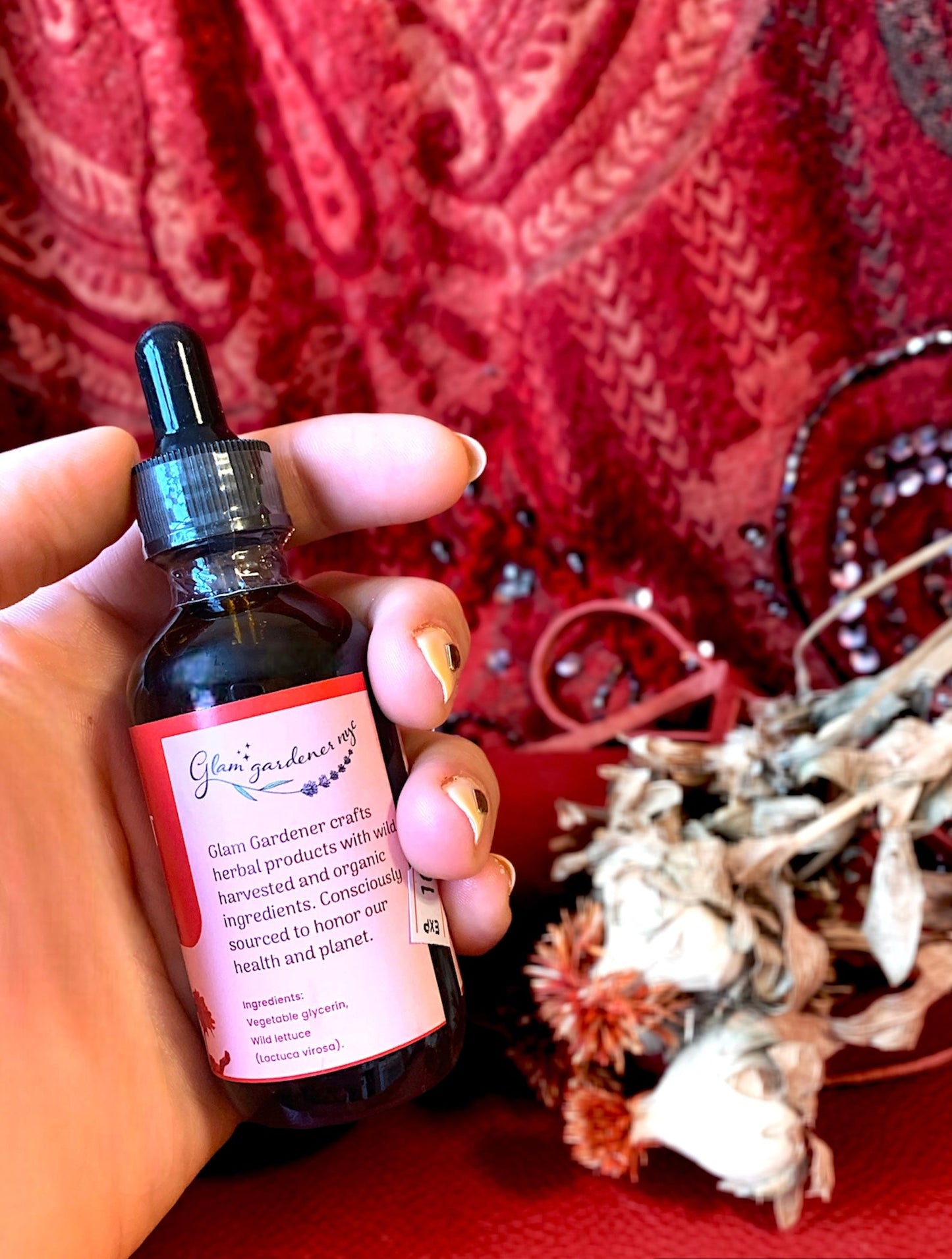 Pain Support: Wild Lettuce Herbal Tincture | Organic & Wildcrafted