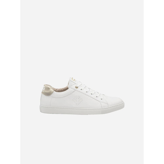 Winton Women's Vegan Sneakers | White & Gold