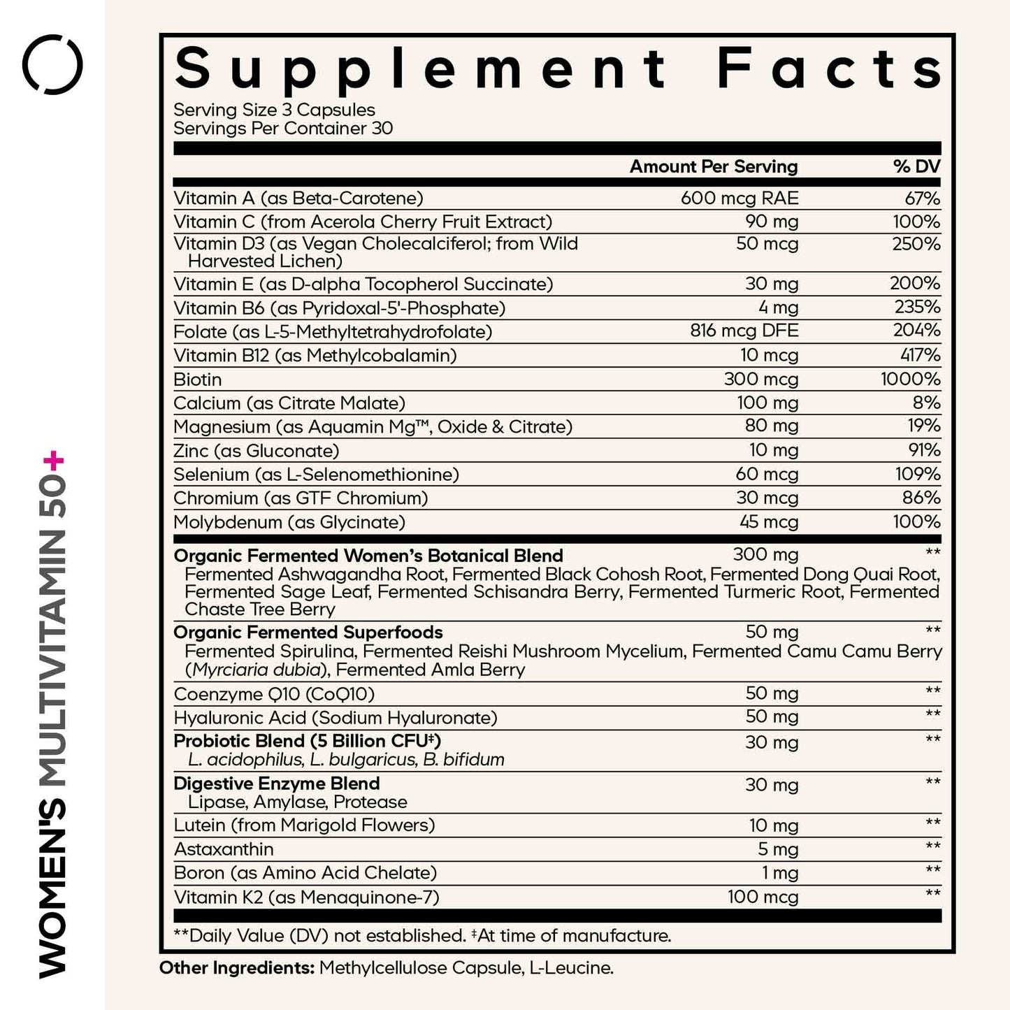 Women’s Daily Multivitamin 50+ - Vegan America