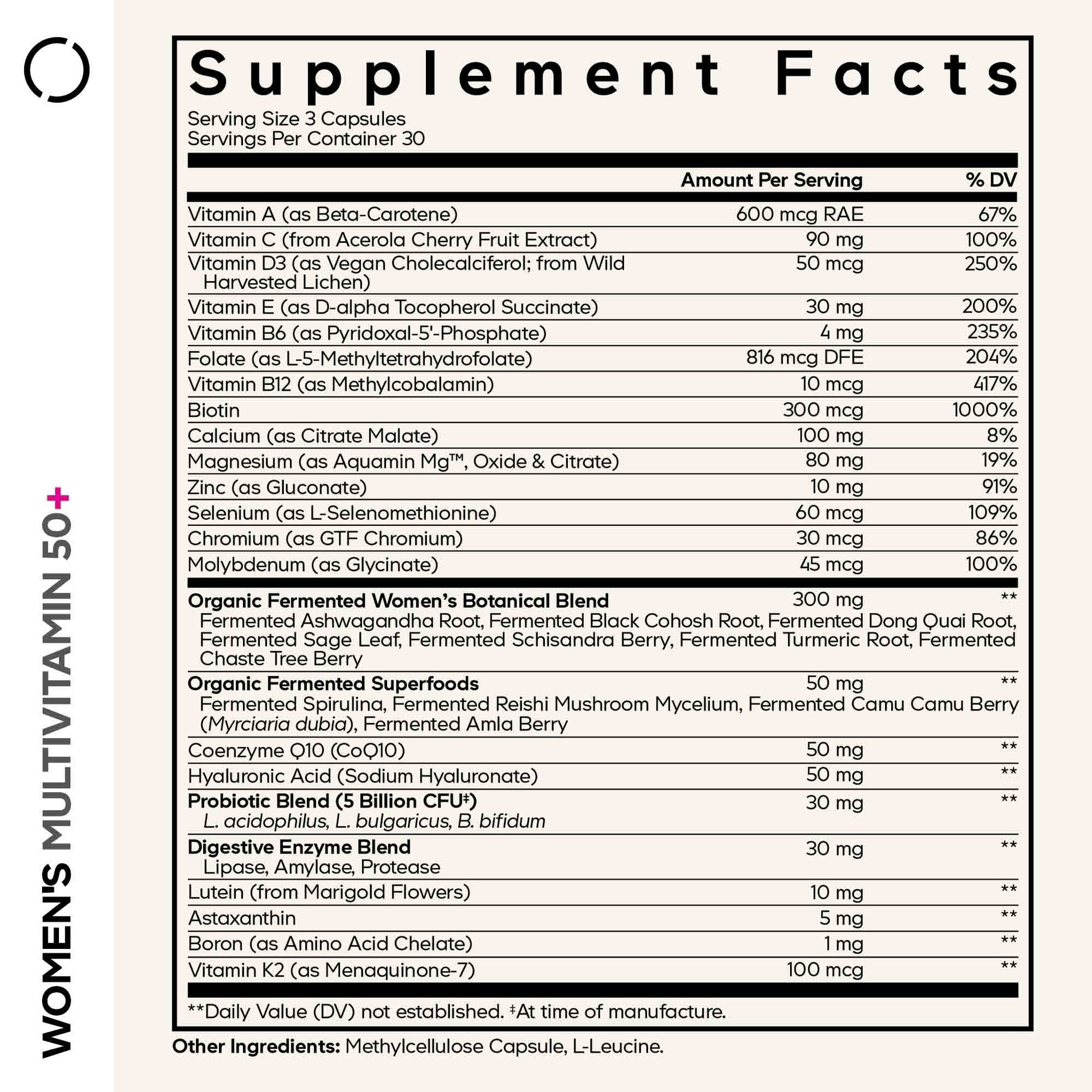 Women’s Daily Multivitamin 50+ - Vegan America
