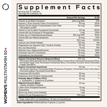 Women’s Daily Multivitamin 50+ - Vegan America