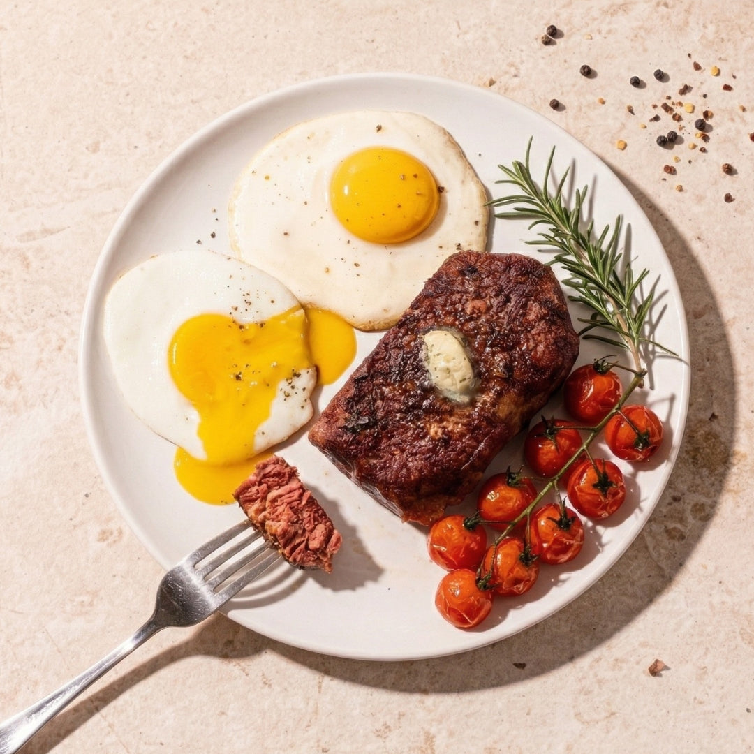 The World's First Plant-Based Steak'N'Eggs 🌱🥩🥚