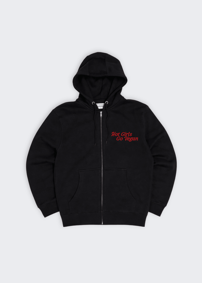 HOT GIRLS GO VEGAN ZIP UP - Vegan America