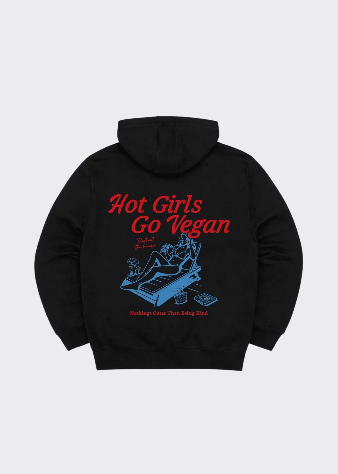 HOT GIRLS GO VEGAN ZIP UP - Vegan America