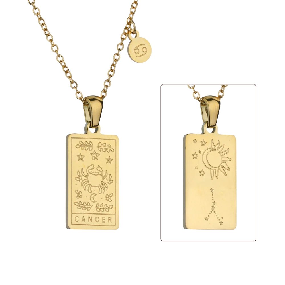 Zodiac Constellation Pendant Necklaces - Vegan America