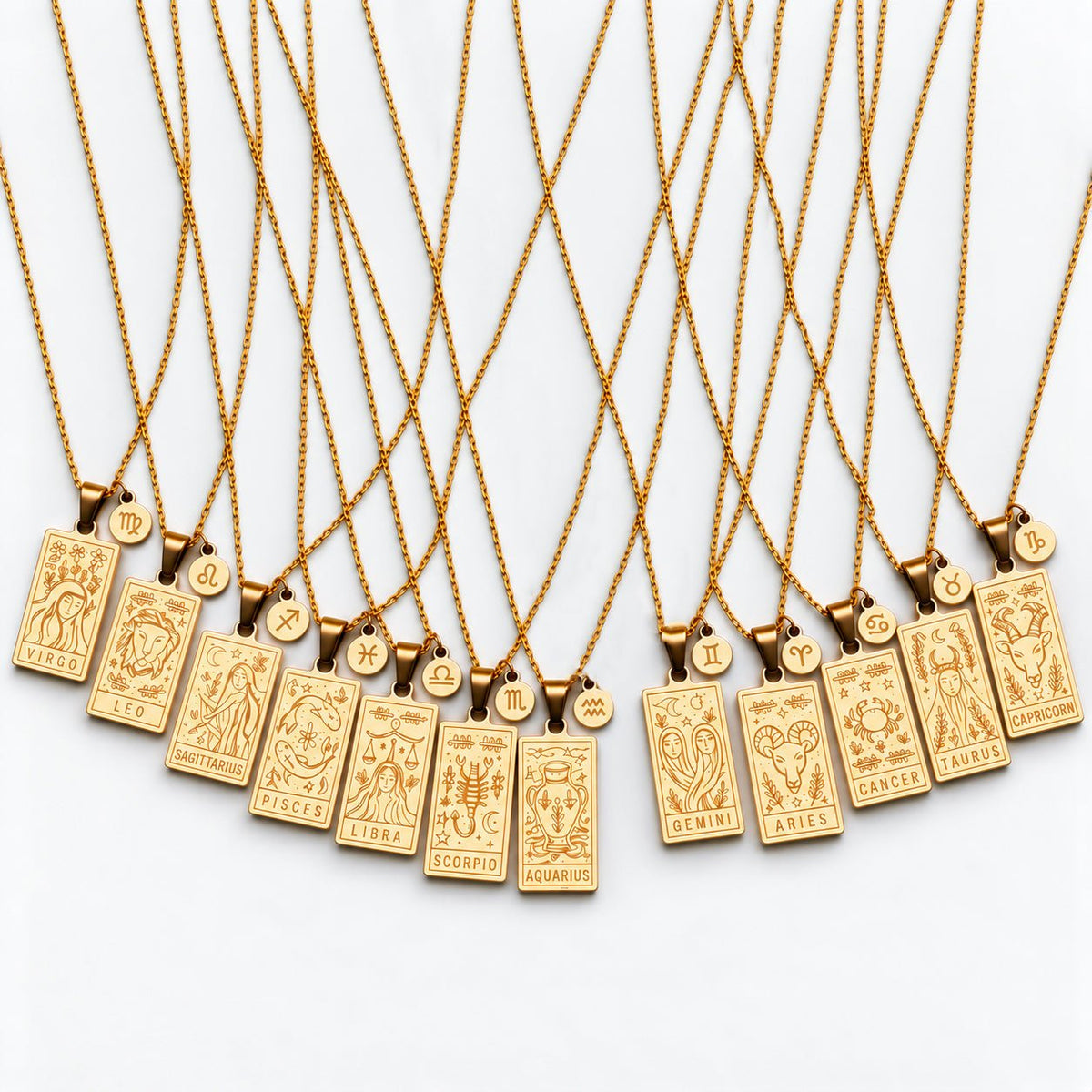 Zodiac Constellation Pendant Necklaces - Vegan America