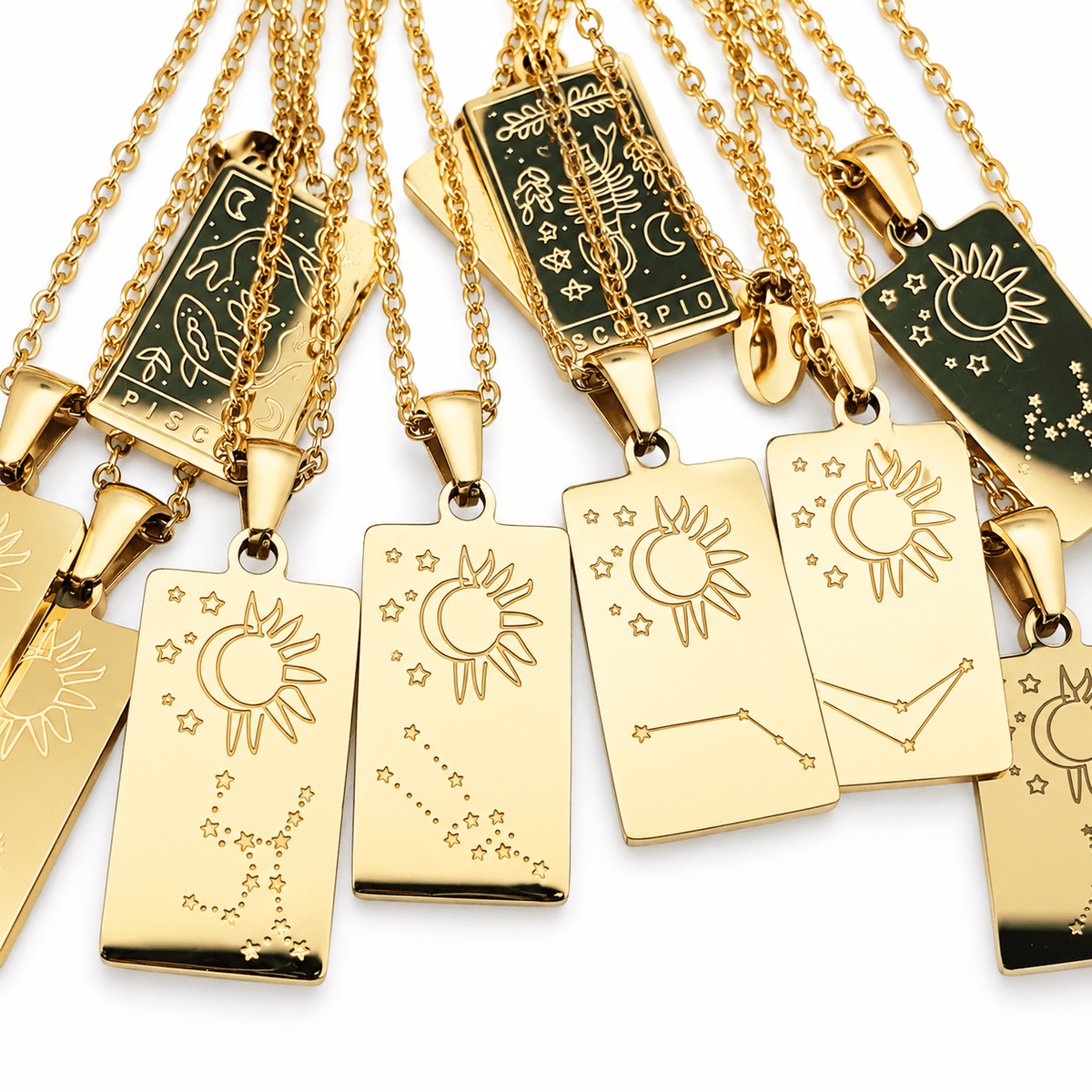 Zodiac Constellation Pendant Necklaces - Vegan America