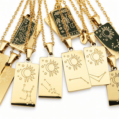 Zodiac Constellation Pendant Necklaces - Vegan America