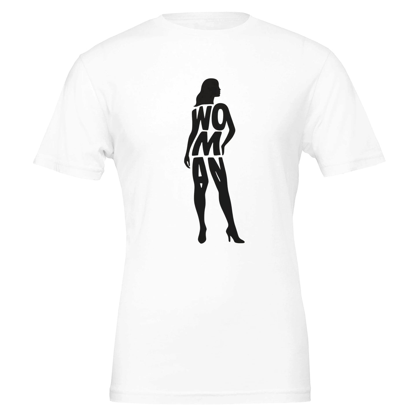 Woman Silhouette, 100% Cotton Premium Tshirt - Vegan America