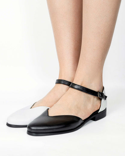 Alexa Pumps cactus leather ballerinas - Vegan America