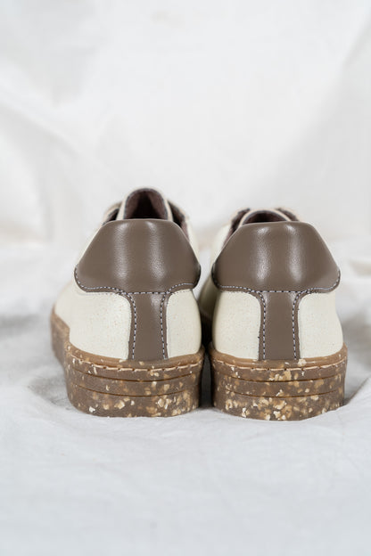 Plant-based DORI sneakers – beige & cappuccino