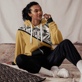 Sustainable Zip Hoodie, Unisex - Recycled (Tan/Black) - Vegan America