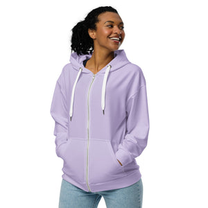 Lavender Sustainable Hoodie, Women's Zip Up - Vegan America