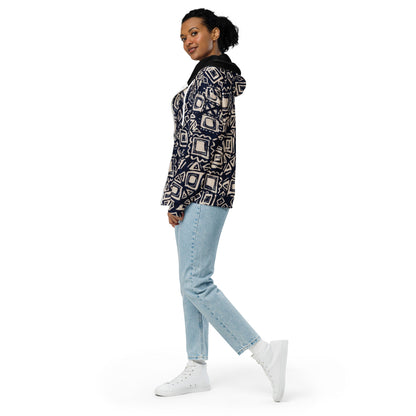 Sustainable Zip Hoodie, Unisex - Tribal Inspired - Vegan America