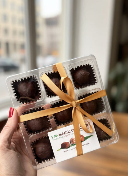 Almond Glow Dark Chocolate Vegan Truffles