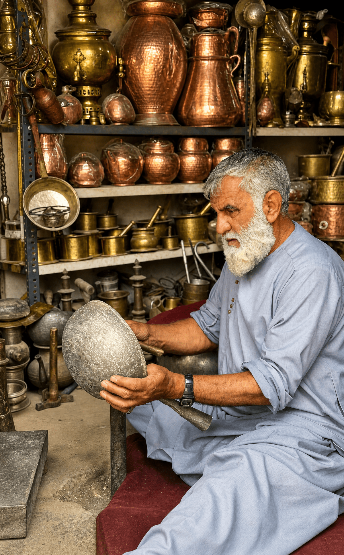 Mini Brass Mortar & Pestle for Saffron – Traditional Handcrafted Design - Vegan America