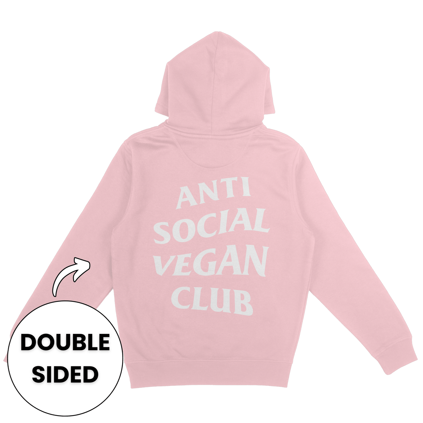 Anti Social Vegan Club Streetwear Hoodie - Vegan America