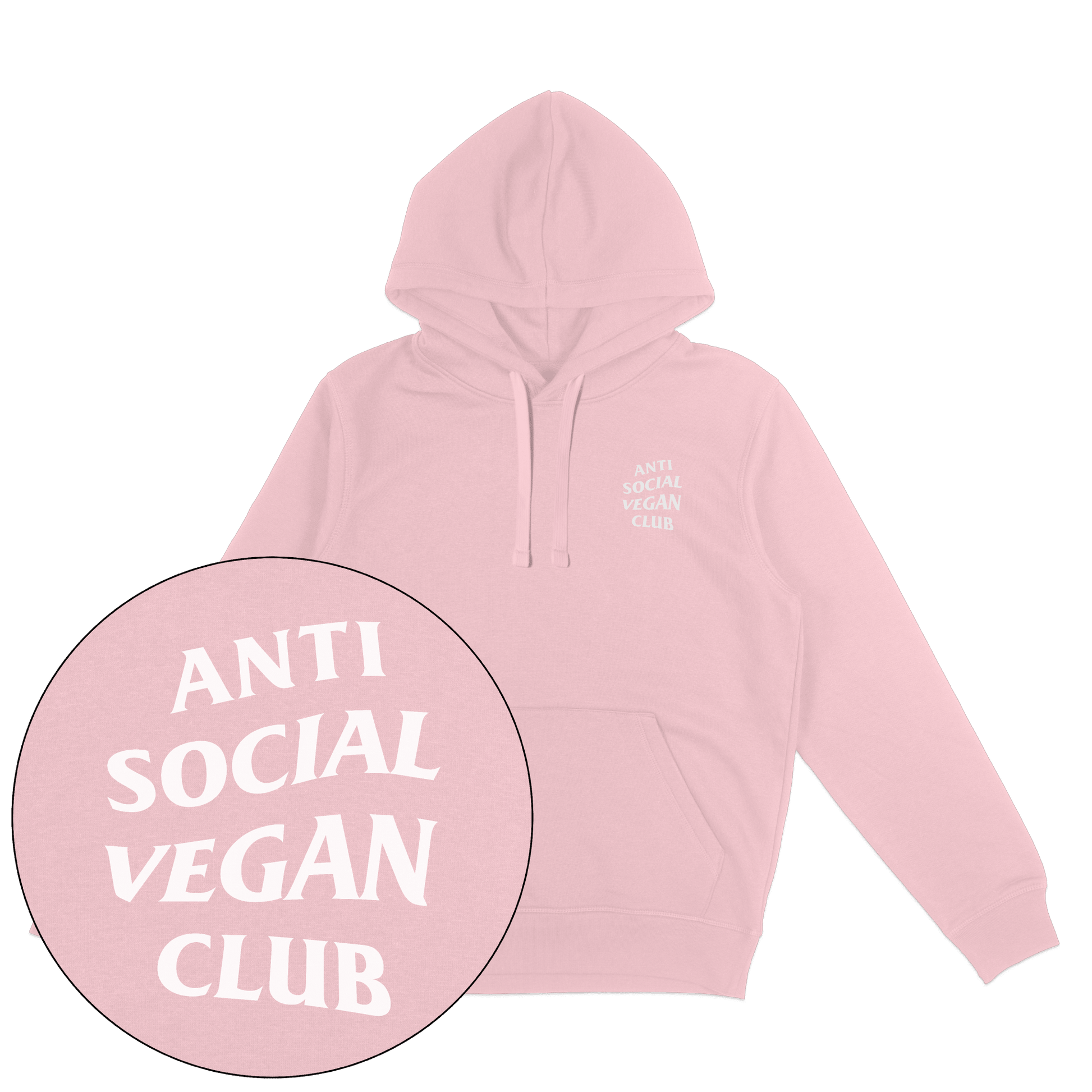 Anti Social Vegan Club Streetwear Hoodie - Vegan America