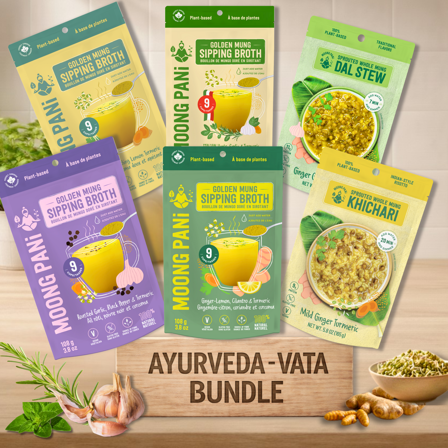 Ayurveda - Vata Bundle | Grounding & Nourishing Meal Kit | 42 Servings - Vegan America