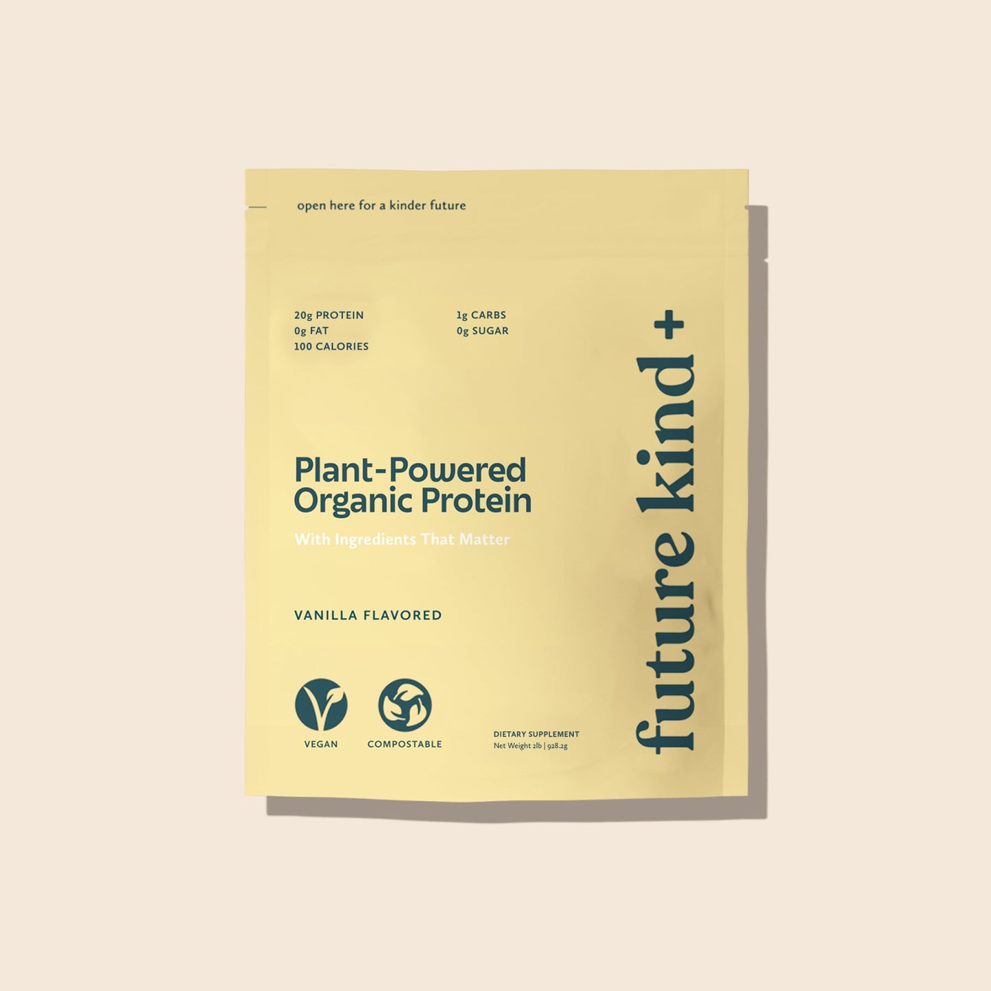 Organic Vegan Protein Powder - Vanilla Flavored