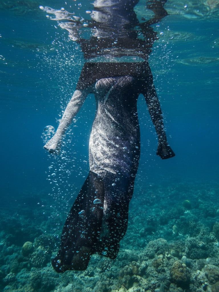 Whale Song Organic Gown